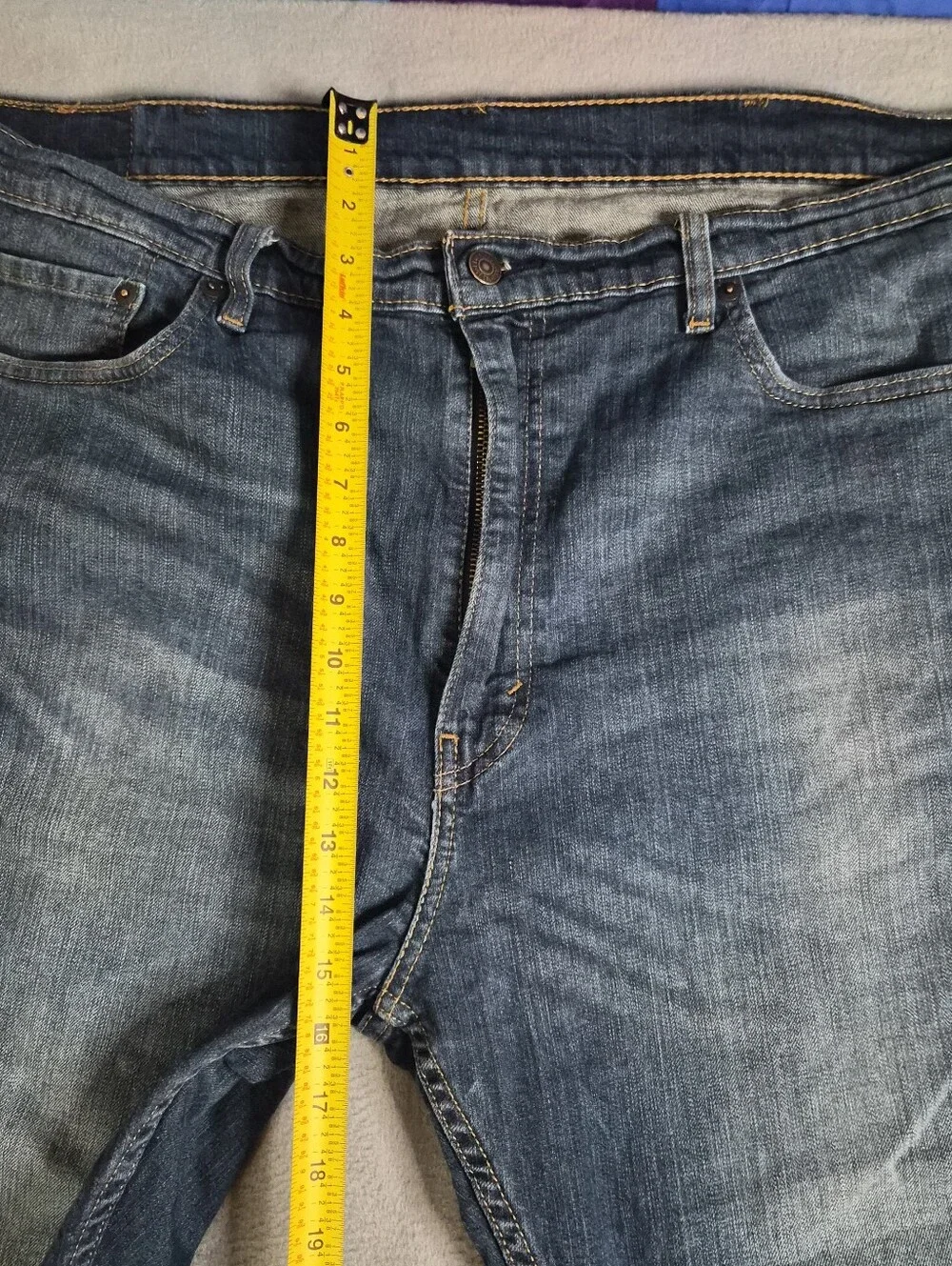 Levi's 505 straight leg blue jeans Size mens 42x30 #denim #classic